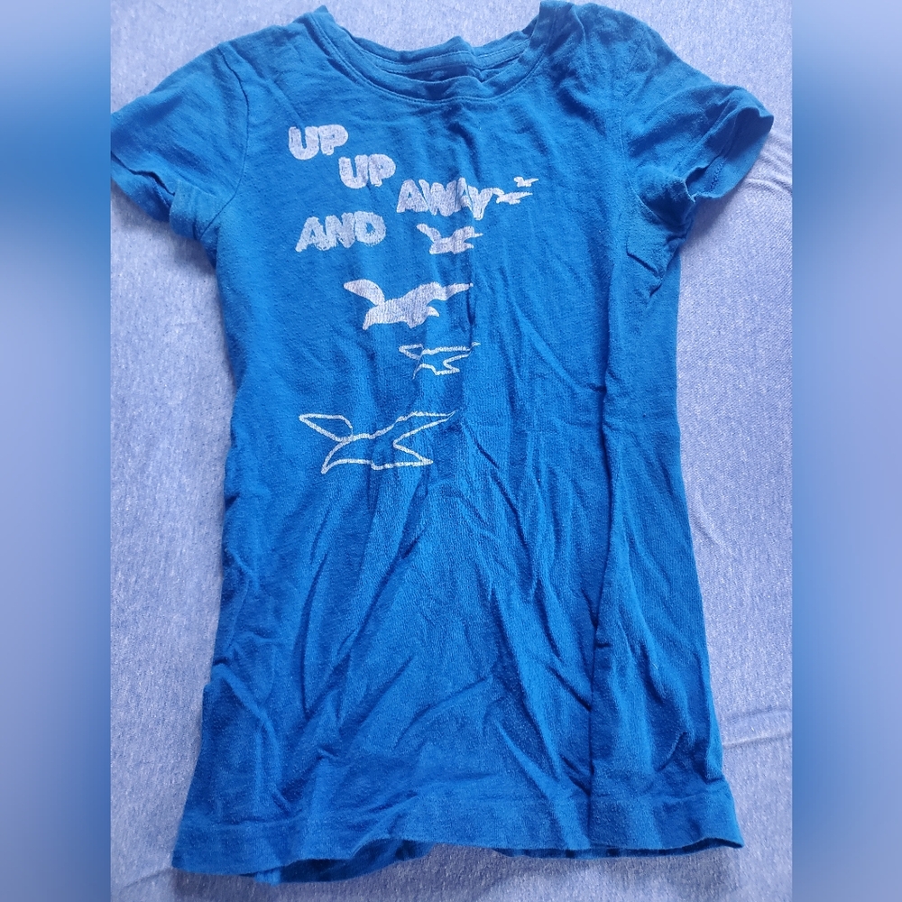 Small blue American Eagle t-shirt.